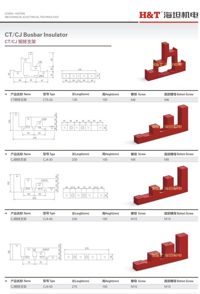 Standoff Epoxy Busbar Support Insulator Transformers Cj Dmc