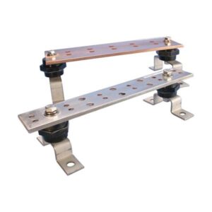 Application of busbar support insulators in busbar copper bars 